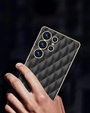 Puzdro pre Samsung Galaxy S25 Ultra, Leather Rhombus, čierne