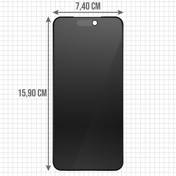 Súkromné tvrdené sklo pre iPhone 17 Pro Max
