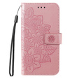 Klapkové puzdro pre Xiaomi Redmi Note 12 4G, Mandala Flower, ružové