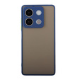 Silikónové puzdro pre Xiaomi Redmi Note 13 5G, s ochranou fotoaparátu, transparentné / modré + tvrdené sklo 9H