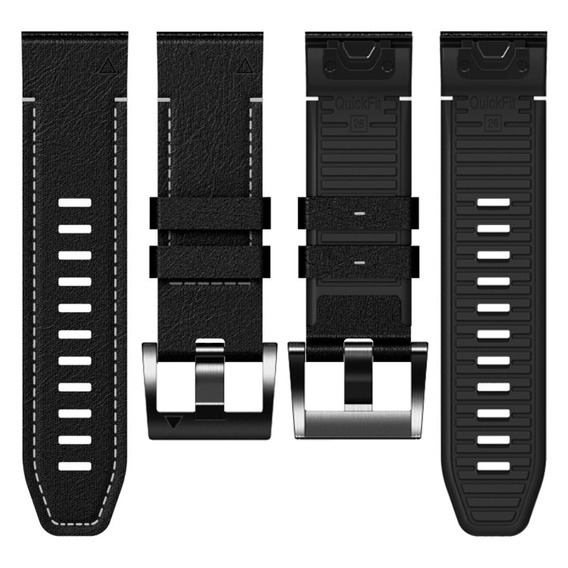 Kožený remienok Quickfit pre Garmin Fenix 5/6/6 PRO/7 Forerunner 965/955/945