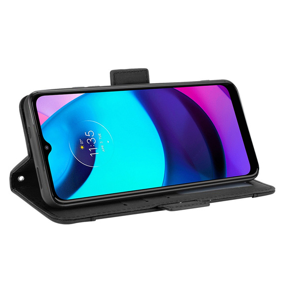 Klapkové puzdro pre Motorola Moto E20/E30/E40, Card Slot, čierne