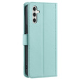 Puzdro s chlopňou pre Samsung Galaxy S25 FE, Rhombus Crossbody Leather, zelený