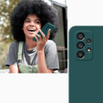 Obal na mobil pre Samsung Galaxy A13 4G, Silicone Lite, tmavozelené