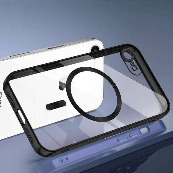 Puzdro pre iPhone 7 Plus / 8 Plus, Electro MagSafe, čierne + sklo na displej