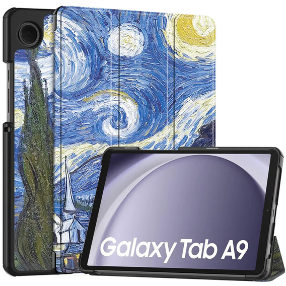 Puzdro pre Samsung Galaxy Tab A9, Smartcase, painted pattern