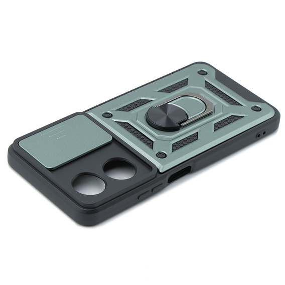 Obal na mobil pre Oppo A38 4G / Oppo A18 4G, CamShield Slide, zelený