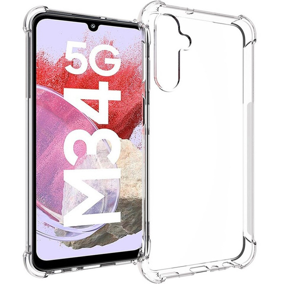 Obal na mobil pre Samsung Galaxy M34, Dropproof, priehľadné