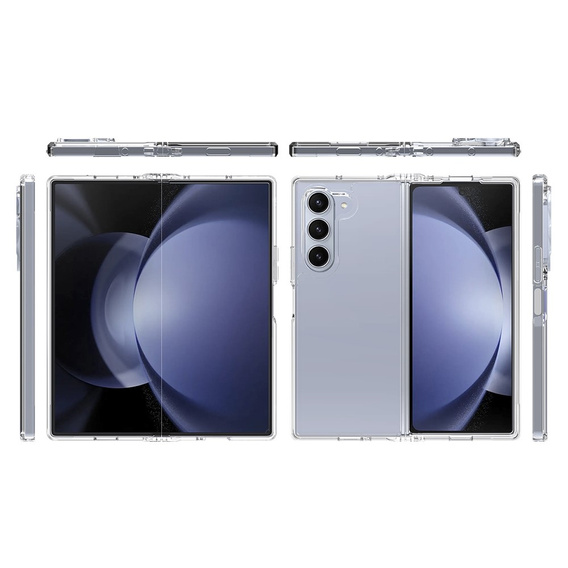 Obal na mobil pre Samsung Galaxy Z Fold6 5G, Fusion Hybrid, priehľadné