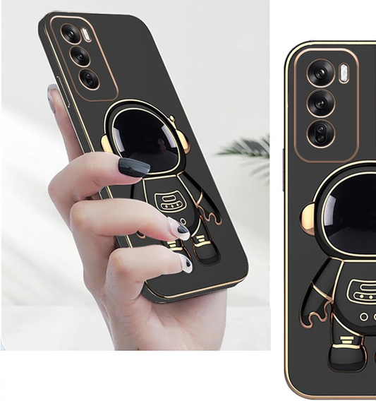 Obal na mobil pre Oppo Reno 12, Astronaut, čierne