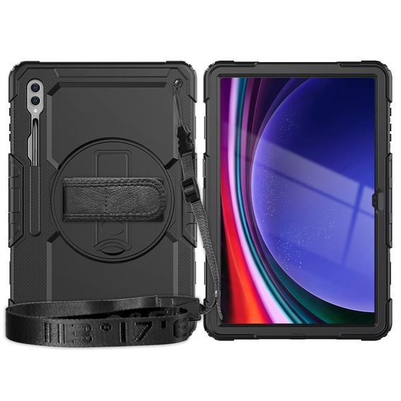 Puzdro pre Samsung Galaxy Tab S9 Ultra, pancierované ochranné, čierne