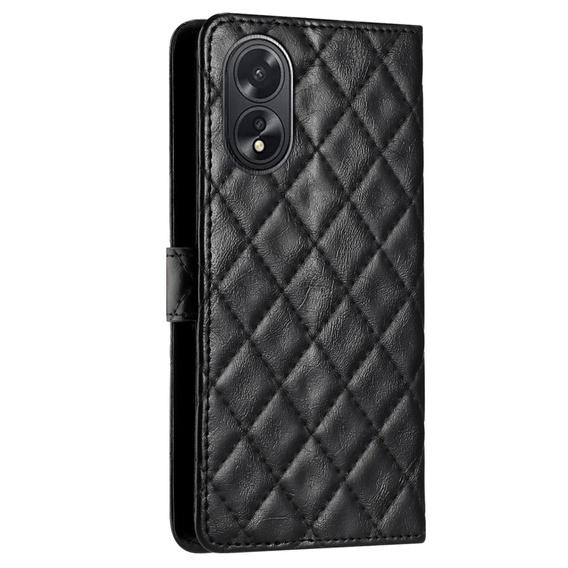 Klapkové puzdro pre Oppo A38 4G / Oppo A18 4G, Wallet, BINFEN COLOR, čierne