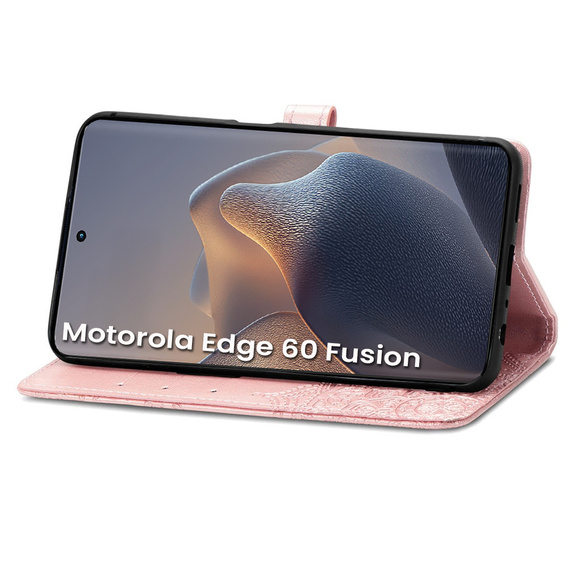 Klapkové puzdro pre Motorola Edge 60 / 60 Fusion, Mandala, ružové