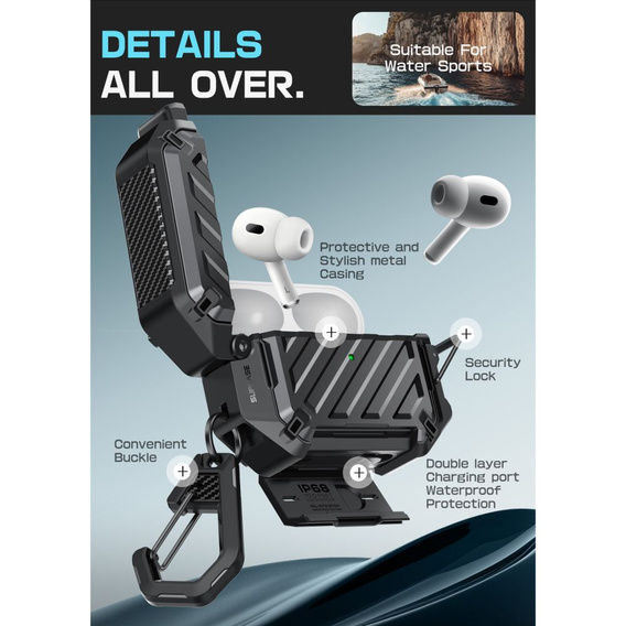 Ochranné puzdro Supcase Unicorn Beetle Pro MagSafe IP68 pre Apple AirPods Pro 3