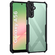 Puzdro pre Samsung Galaxy A56, AntiDrop Hybrid, čierne + tvrdené sklo 9H