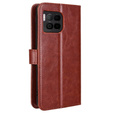Klapkové puzdro pre T Phone 2 Pro 5G, Crazy Horse Wallet, hnedé