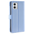 Klapkové puzdro pre Motorola Moto G73 5G, Wallet Zipper Pocket, modré