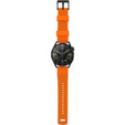 ERBORD Univerzálny silikónový remienok 22mm, Dual Color, oranžový / čierny / čierna pracka