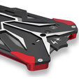 Pancierované puzdro pre Asus ROG Phone 6 5G, Aluminum Alloy, čierna / červená
