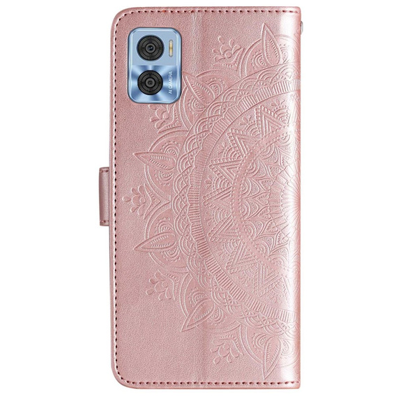 Klapkové puzdro pre Motorola Moto E22 / E22i, Mandala, ružové