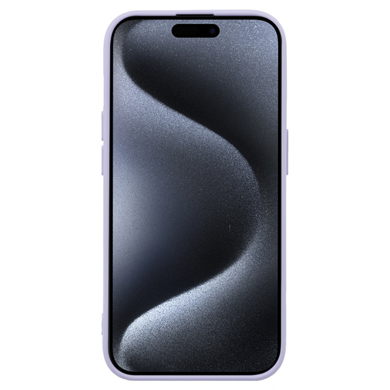 Obal na mobil pre iPhone 15 Pro Max, Silicone Lite, fialové