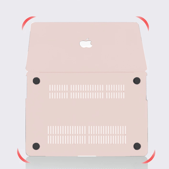 Puzdro pre MacBook Air 13 A2337 M1 A2179 A1932, HardShell, ružový