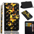 Klapkové puzdro pre Xiaomi Redmi Note 8 Pro, Wallet Butterfly, zlaté