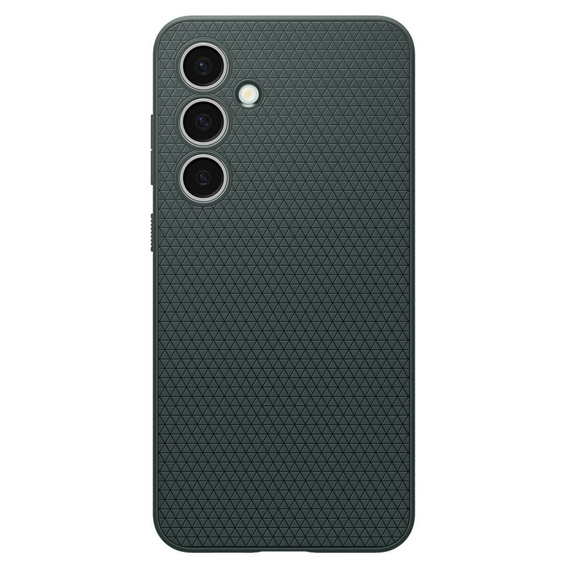 Puzdro Spigen pre Samsung Galaxy S24 FE, Liquid Air, zelený + tvrdené sklo 9H