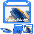 Detské puzdro pre Samsung Galaxy Tab A9+, detské puzdro s rukoväťou, modré