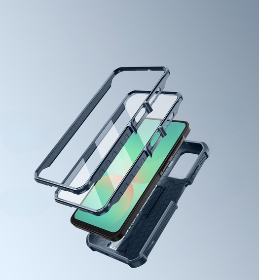 Obrnené puzdro pre Samsung Galaxy A26 5G, Dexnor Full Body (Two Frames), modré