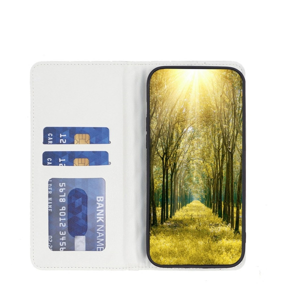 Klapkové puzdro pre Samsung Galaxy A54 5G, Wallet, BINFEN COLOR, biele