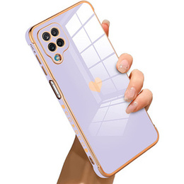 Obal na mobil pre Samsung Galaxy A12 / M12 / A12 2021, Electro heart, fialové