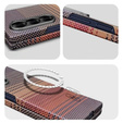 Puzdro pre Samsung Galaxy Z Fold6 5G - magnetické aramidové vlákno, oranžové