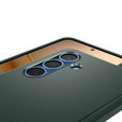 Puzdro Spigen pre Samsung Galaxy S25, Thin Fit Mag, zelené + tvrdené sklo 9H