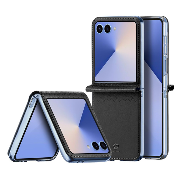 Puzdro Dux Ducis pre Samsung Galaxy Z Flip7 5G, Bril, čierne