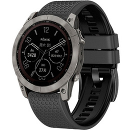 Silikónový remienok pre Garmin Fenix 7 / Forerunner 965 / 955 / 945 / 935, sivý / čierny
