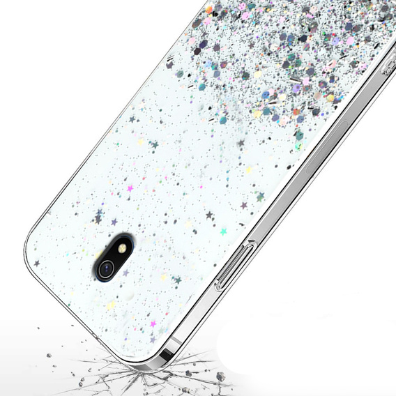 Obal na mobil pre Xiaomi Redmi 8A, Glittery, priehľadné