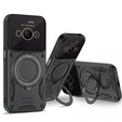Pancierované puzdro pre Xiaomi Redmi A3, Magnetic Ring, čierne