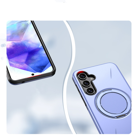 Puzdro MagSafe s podstavcom pre Samsung Galaxy A57 5G, fialové