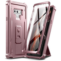 Obrnené puzdro pre Samsung Galaxy Note 9, Dexnor Full Body, ružové rose gold