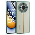 Puzdro pre Realme 11 Pro 5G / Pro+ 5G, Electroplating Frame, transparentné / zelené