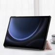 Puzdro pre Samsung Galaxy Tab S9 FE+ Plus, Smartcase s priestorom pre stylus, ružové rose gold