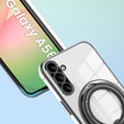 Magnetické puzdro pre Samsung Galaxy A56, pre MagSafe, čierne + sklo 9H