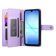 Flipové puzdro Wallet Zipper Pocket pre Samsung Galaxy A17 5G, Wallet Zipper Pocket, fialové