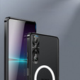 Ochranné puzdro na fotoaparát pre Sony Xperia 1 V, CamShield MagSafe, transparentné / čierne