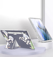 Obal na mobil pre Samsung Galaxy Tab S7 FE, Suritch Full Body Flowers, sivé
