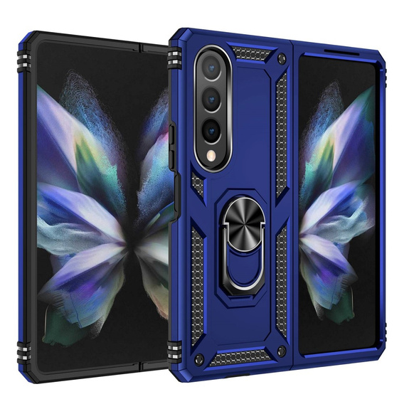 Pancierované obal na mobil pre Samsung Galaxy Z Fold 4 5G, Nox Case Ring, modré