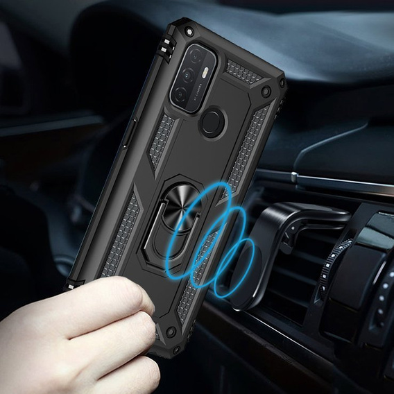 Pancierované obal na mobil pre Oppo A53 / Oppo A53s / A32 4G, Nox Case Ring, čierne