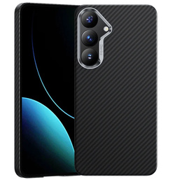 Puzdro BENKS Kevlar pre Samsung Galaxy S25, pre MagSafe, Carbon Fiber, čierne