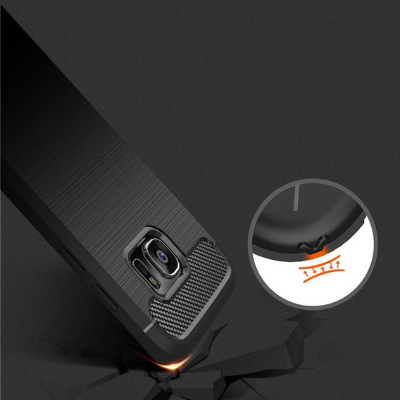 Obal na mobil pre Samsung Galaxy S7, Carbon, čierne